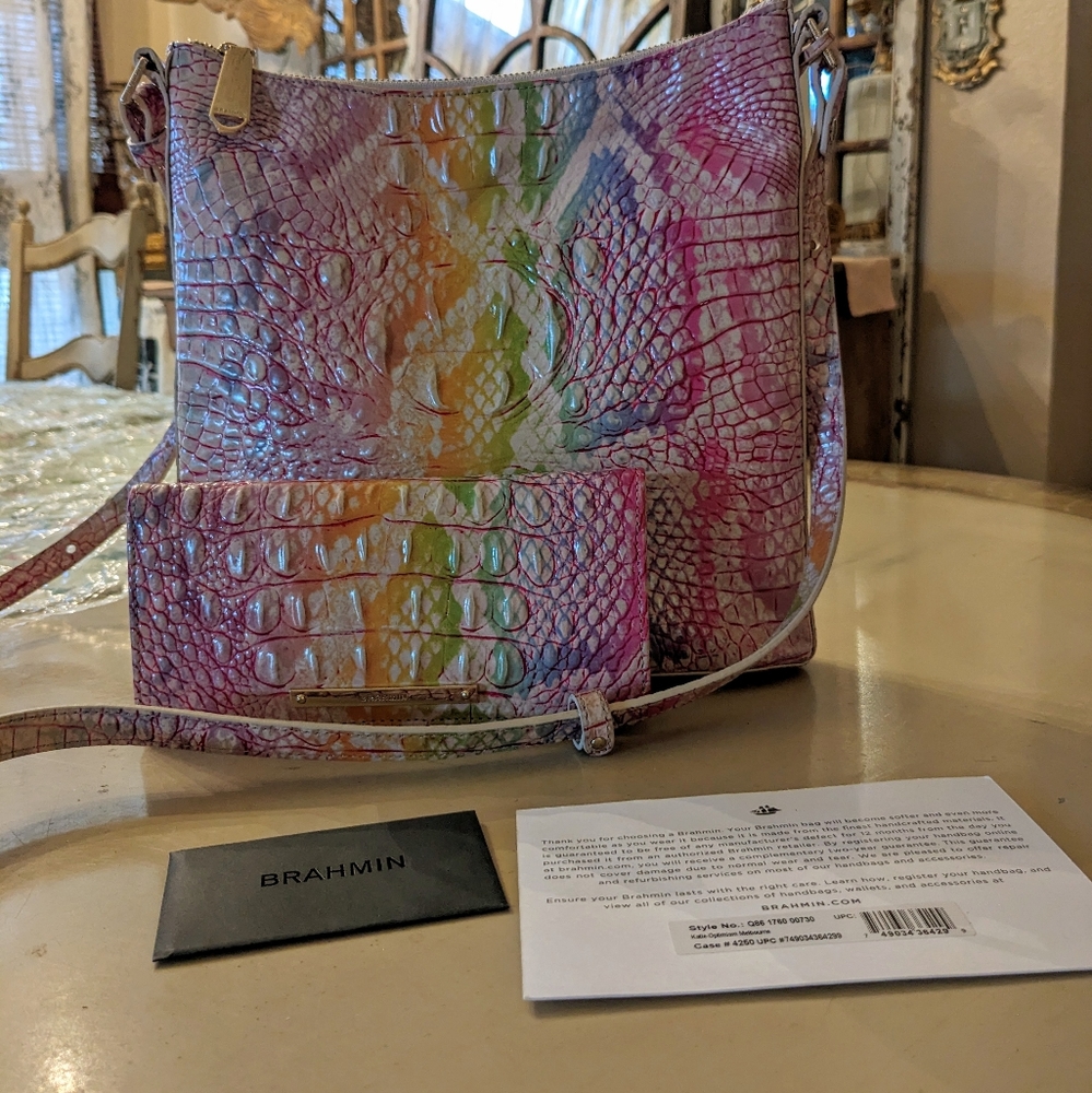 BRAHMIN KATIE CROSSBODY & WALLET